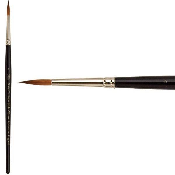 Winsor & Newton Series 7 Kolinsky Watercolor Brush 5 Round Jerry's