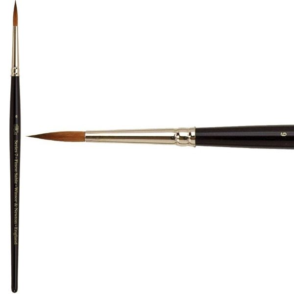 Winsor & Newton Series 7 Kolinsky Watercolor Brush 6 Round Jerry's