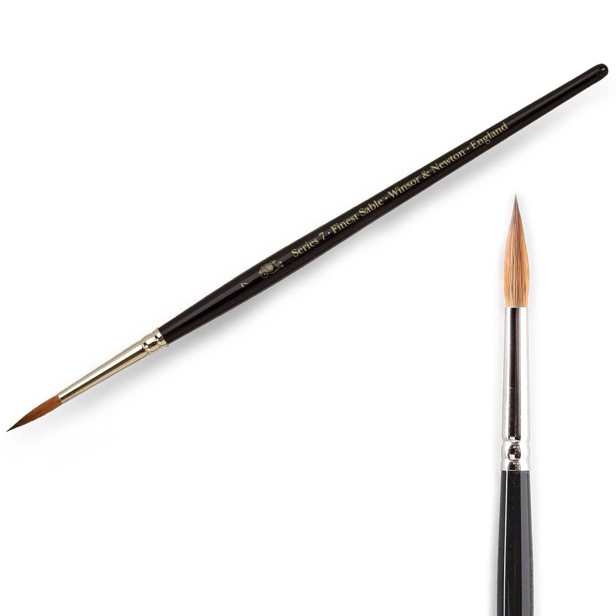 Winsor & Newton brush series 7 - kolinsky sable - round - short handle -  Schleiper - Complete online catalogue