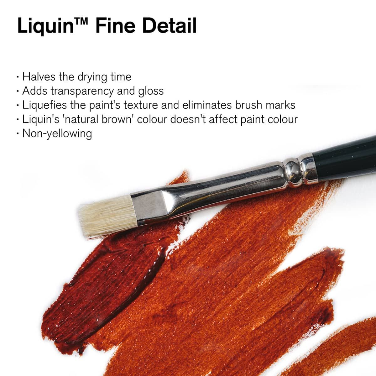 Mediums - Winsor & Newton Oil Colour Medium, Liquin Fine Detail Medium,  250ml