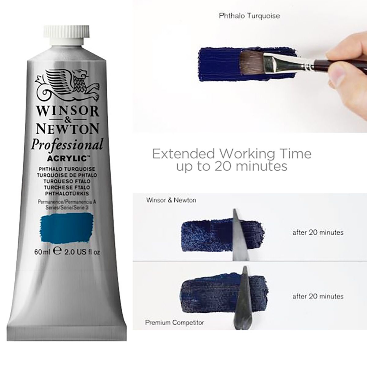 Winsor & Newton Professional Acrylic - Titanium White 200 ml