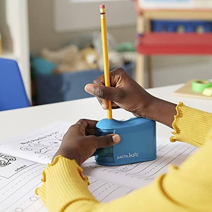 XACTO Blue Buzz Battery Powered Pencil Sharpener Jerry's Artarama