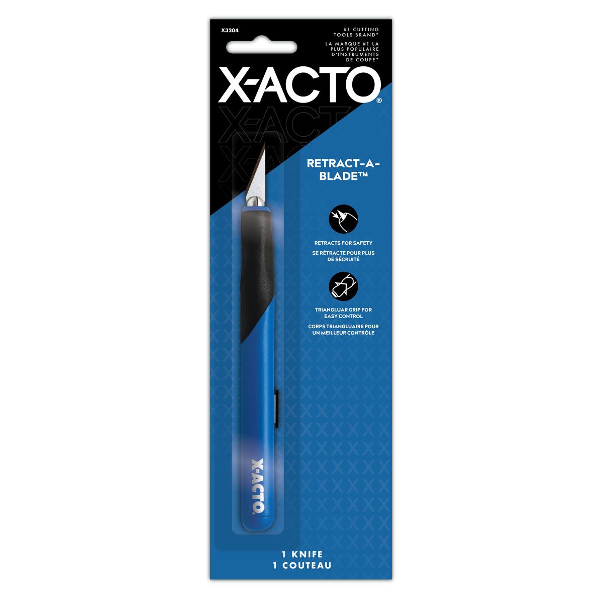 XActo 1 RetractaBlade Knife Black/Blue Jerry's Artarama