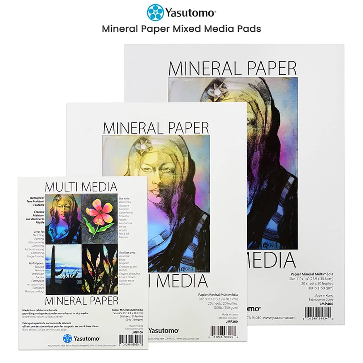 Yasutomo Mineral Paper Mixed Media Pads