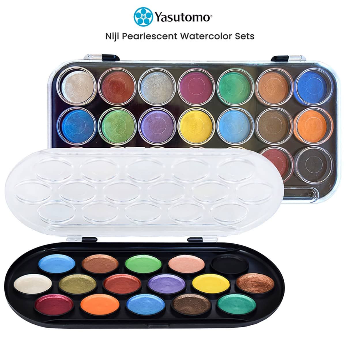 Yasutomo Pearlescent Watercolor Set 21 Colors