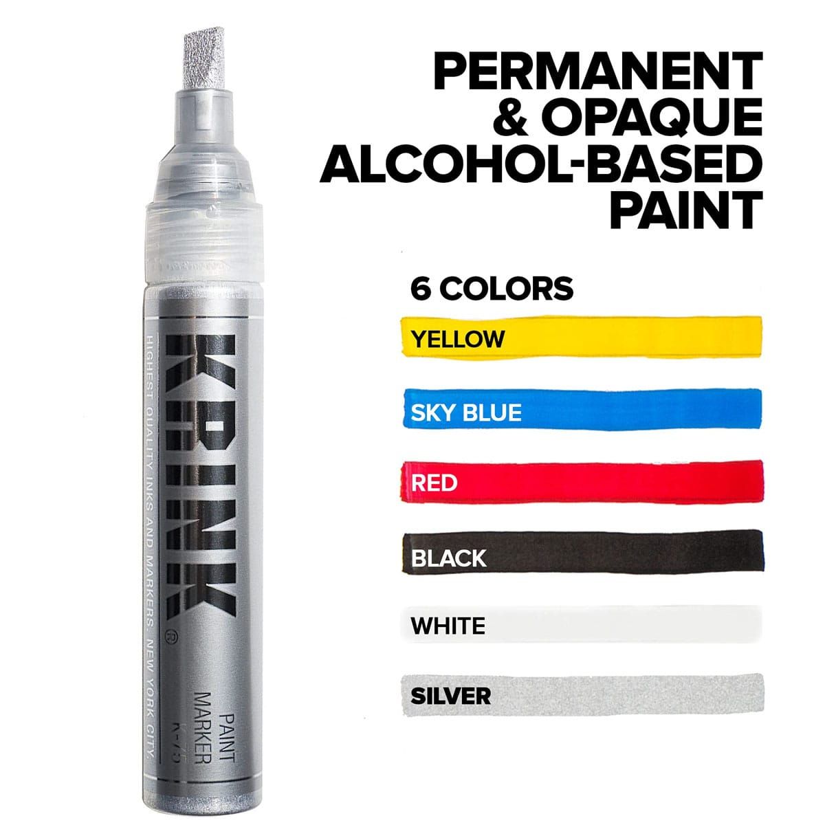 Krink K-75 Chisel Alcohol Paint Marker 7mm 22ml Black