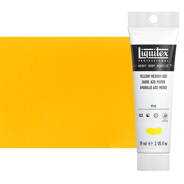 Liquitex Heavy Body Acrylic Yellow Medium Azo, 2oz Tube Jerry's
