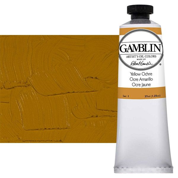 Gamblin Artists Oil Yellow Ochre, 37ml Tube Jerry's Artarama