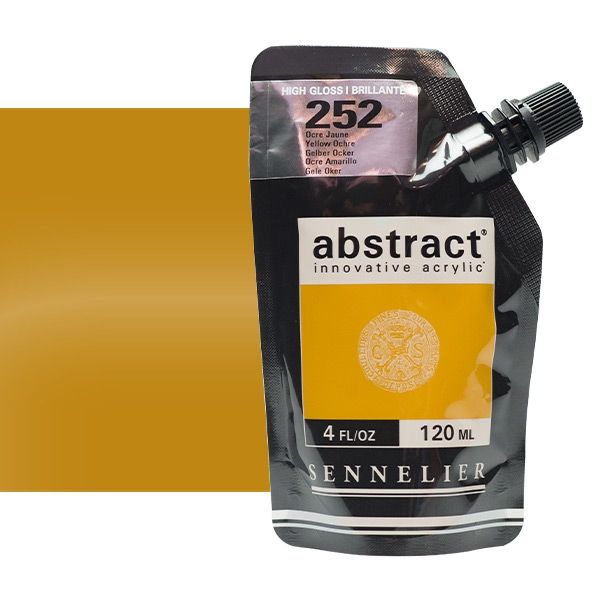 Sennelier Abstract Acrylic 120ml Yellow Ochre - High Gloss 