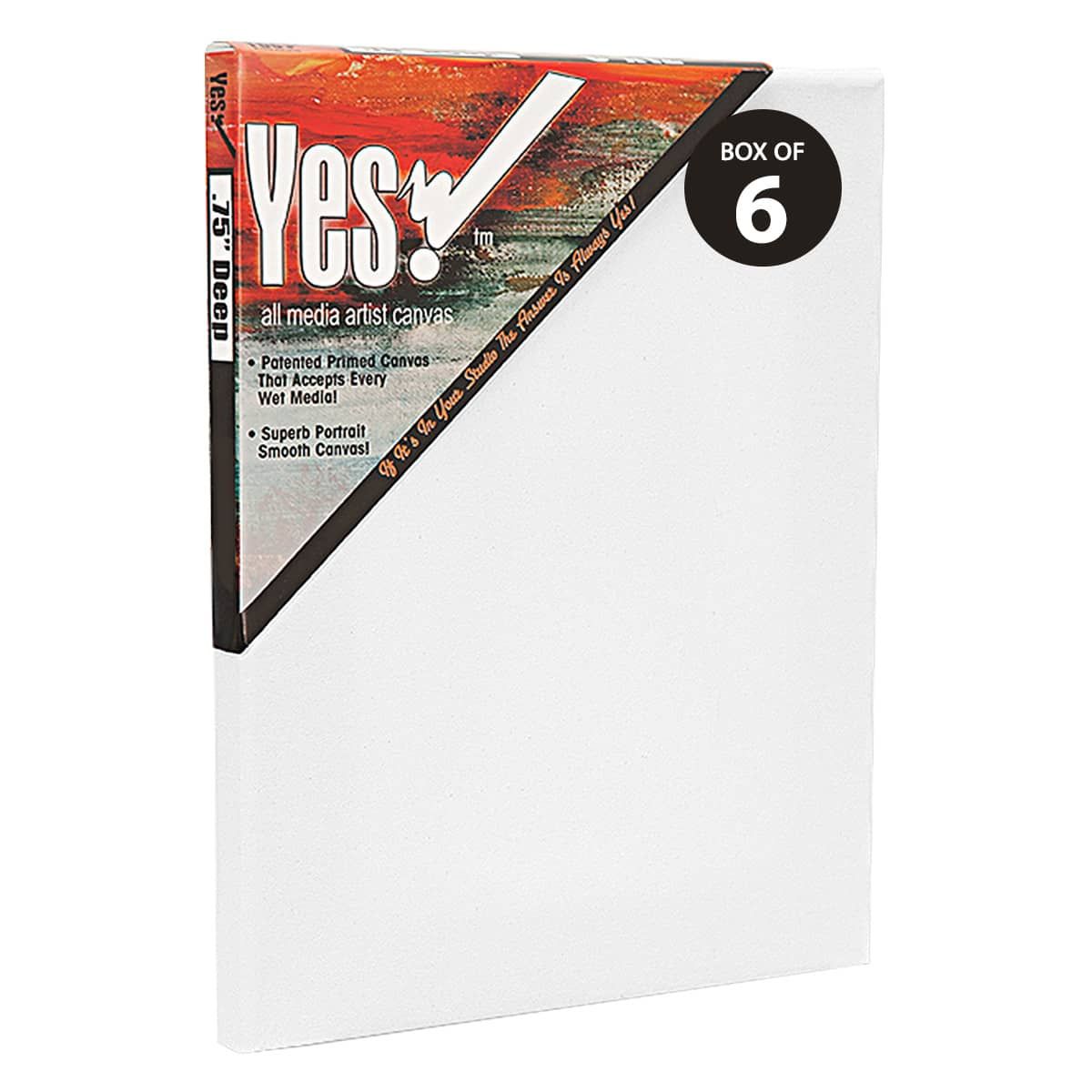 Yes! All Media Cotton Stretched Canvas 3/4" Deep