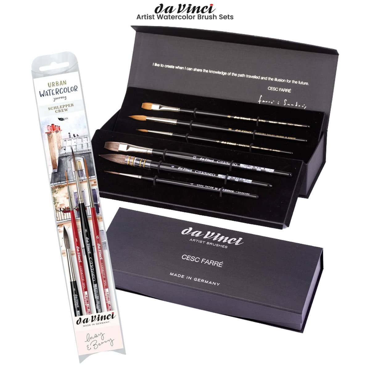 da Vinci Artist Watercolor Brush Sets