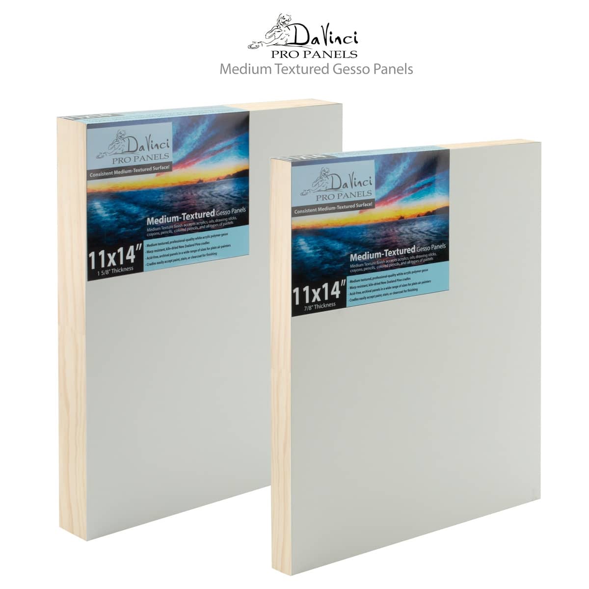 Da Vinci Pro Medium Textured Gesso Panel Sets