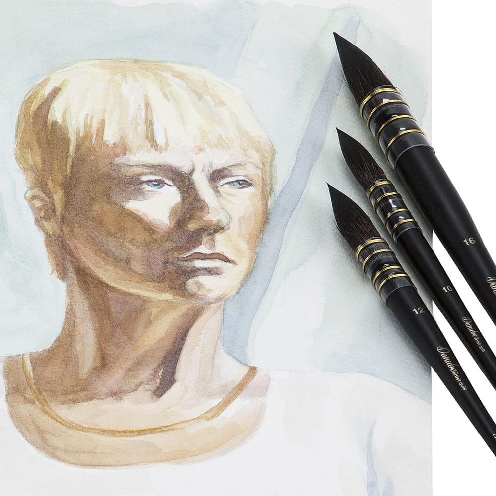 Danube Professional Watercolor Quill Brush Sets