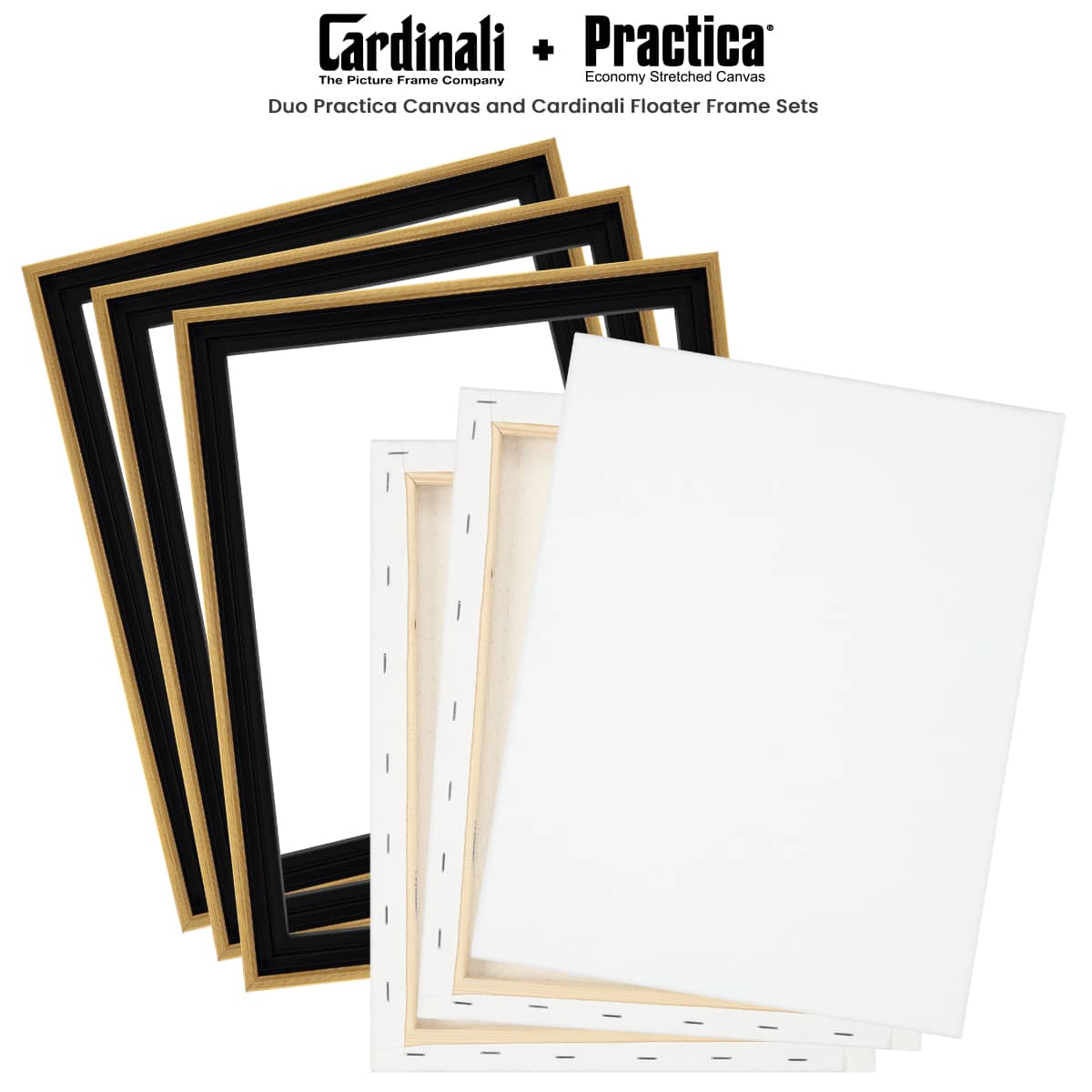 Duo Practica Canvas and Cardinali Floater Frame Sets