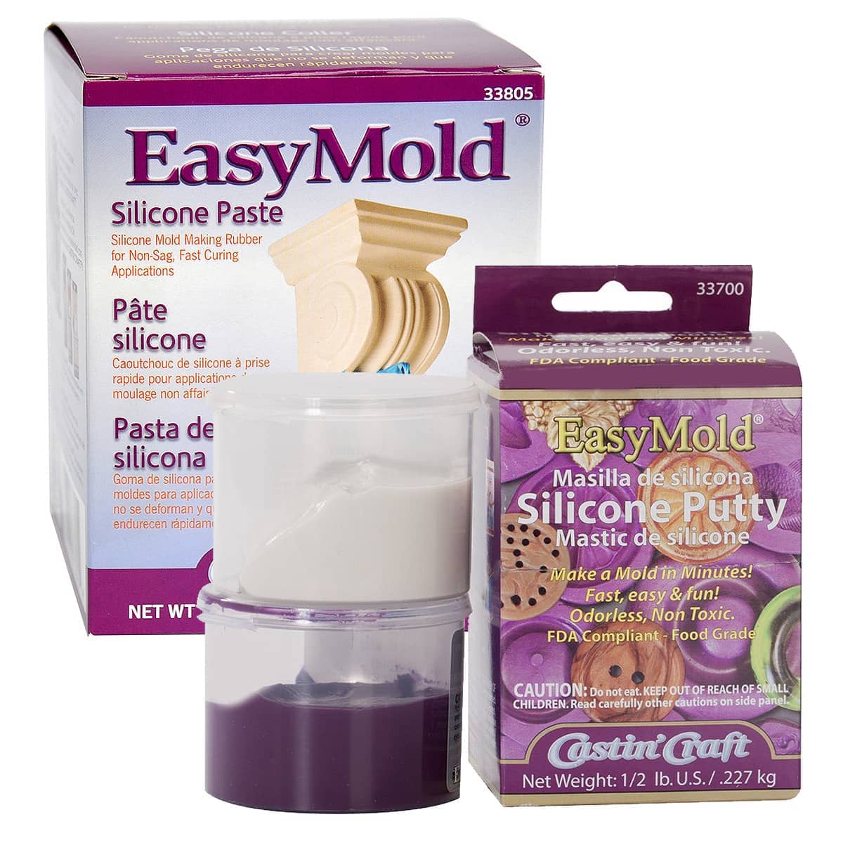 Environmental Technology Environmental Technology 33700 0.5 lbs EasyMold Silicone  Putty Kit 33700