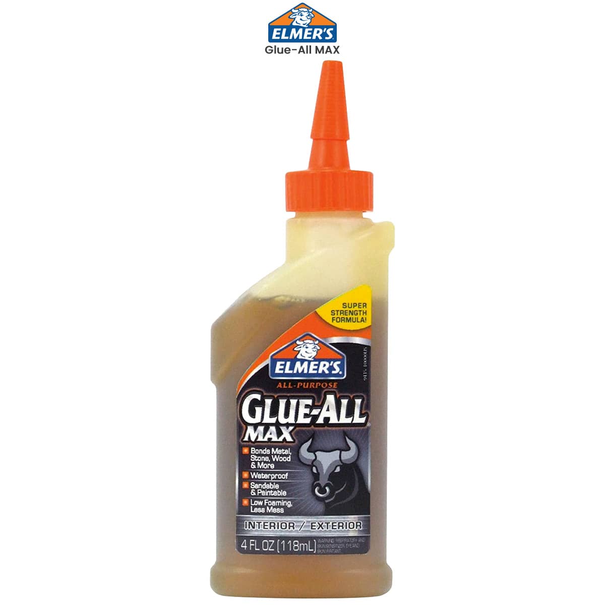 Elmer's Glue-All Multi-Purpose Liquid Glue, Extra Strong, Make Slime and  Bond Materials Like Paper, Fabric, Wood, Ceramics, Leather, and More 4 Oz