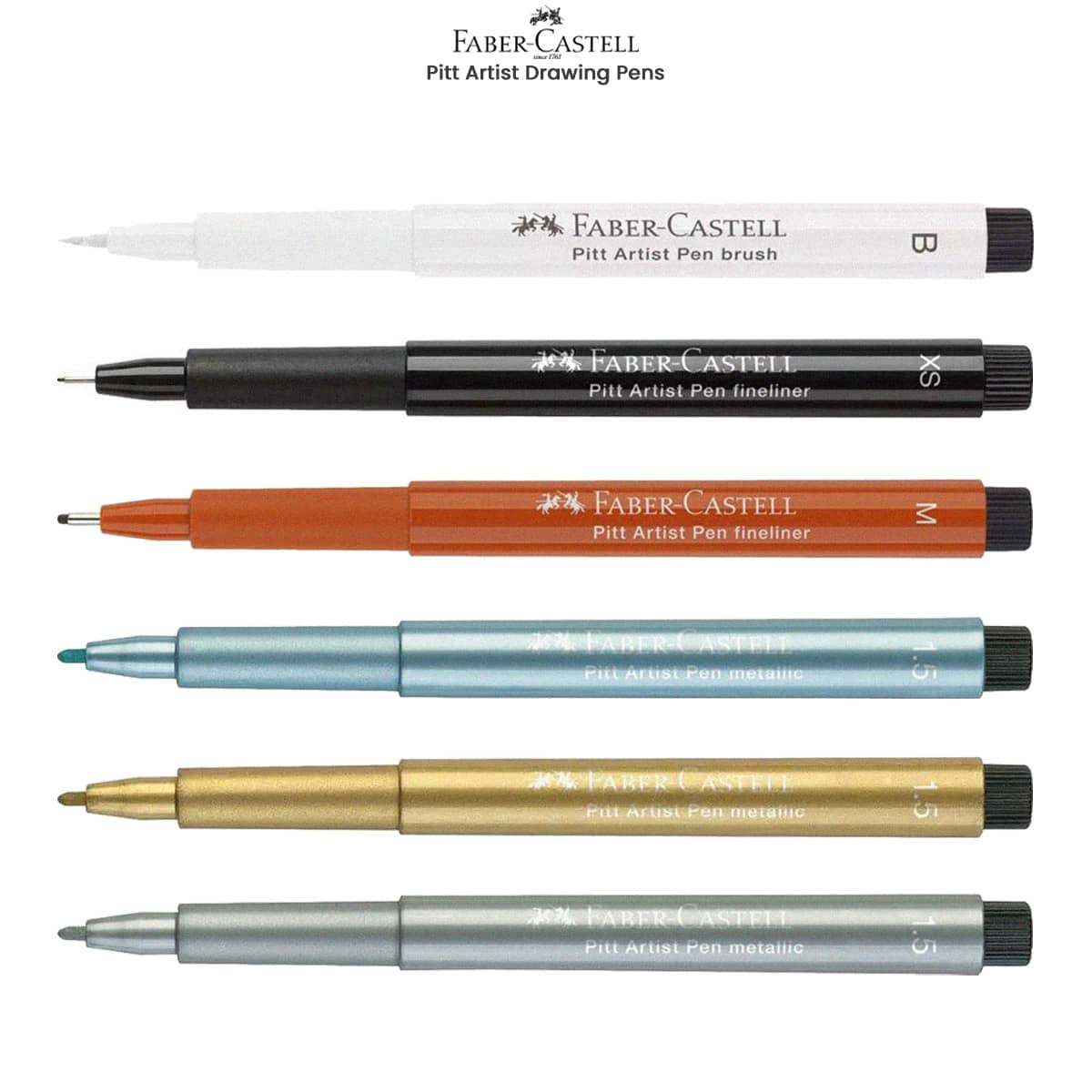 Staedtler Fineliner Drawing Pens .3mm 6 Count Triplus Fine Line, 6