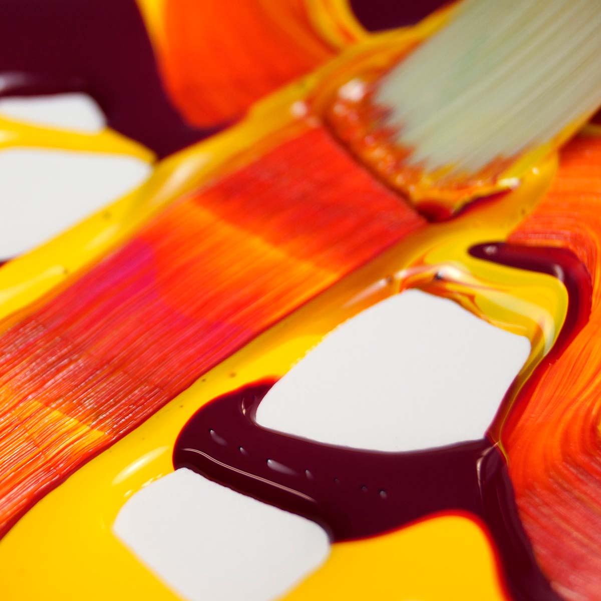 Golden Fluid Acrylics in use