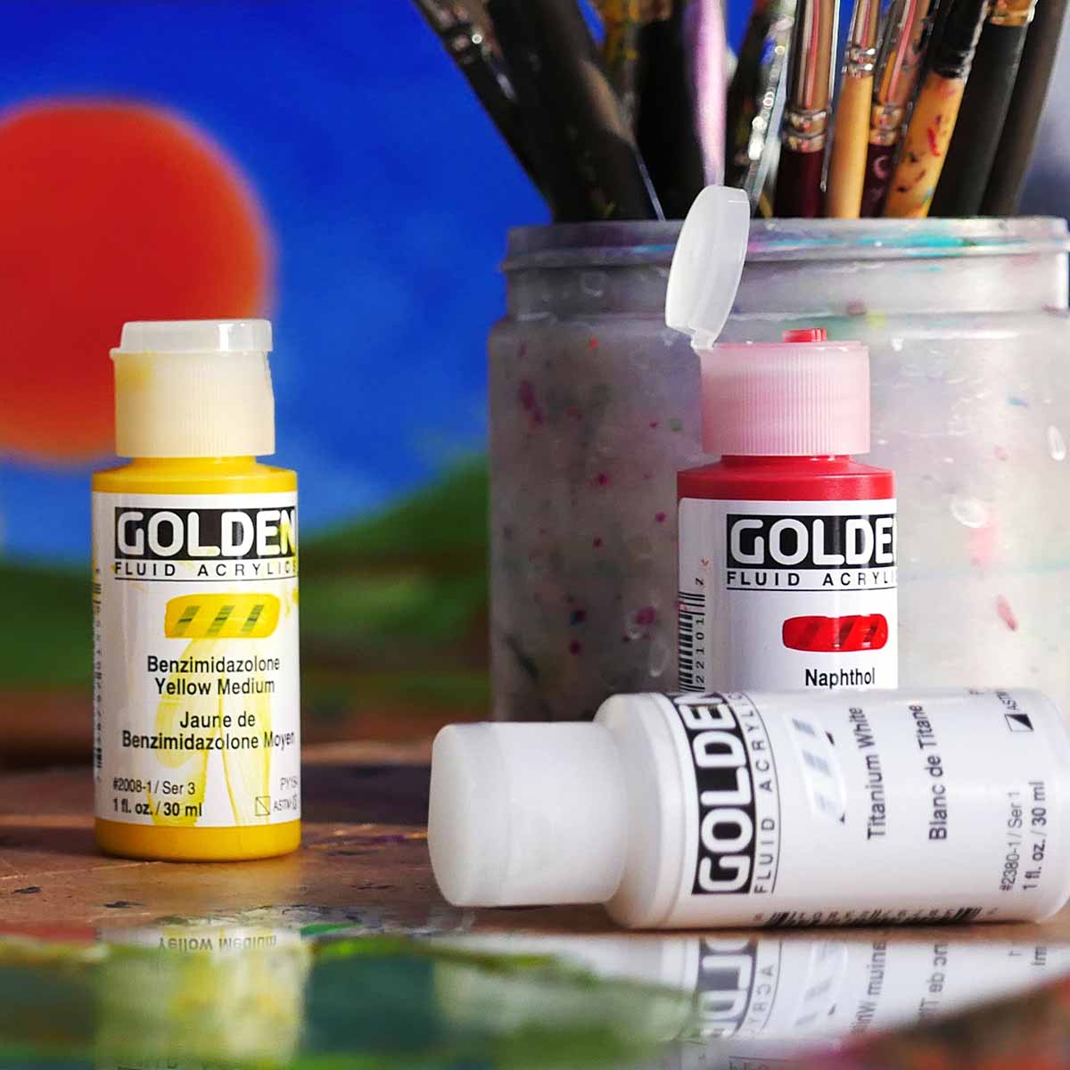 GOLDEN Fluid Acrylic Paints and Sets