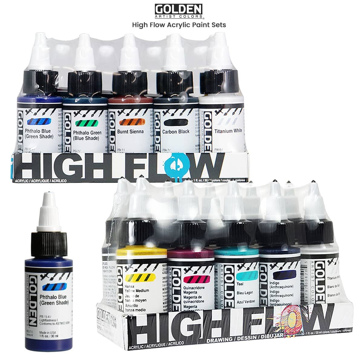 GOLDEN High Flow Acrylic Paint Sets