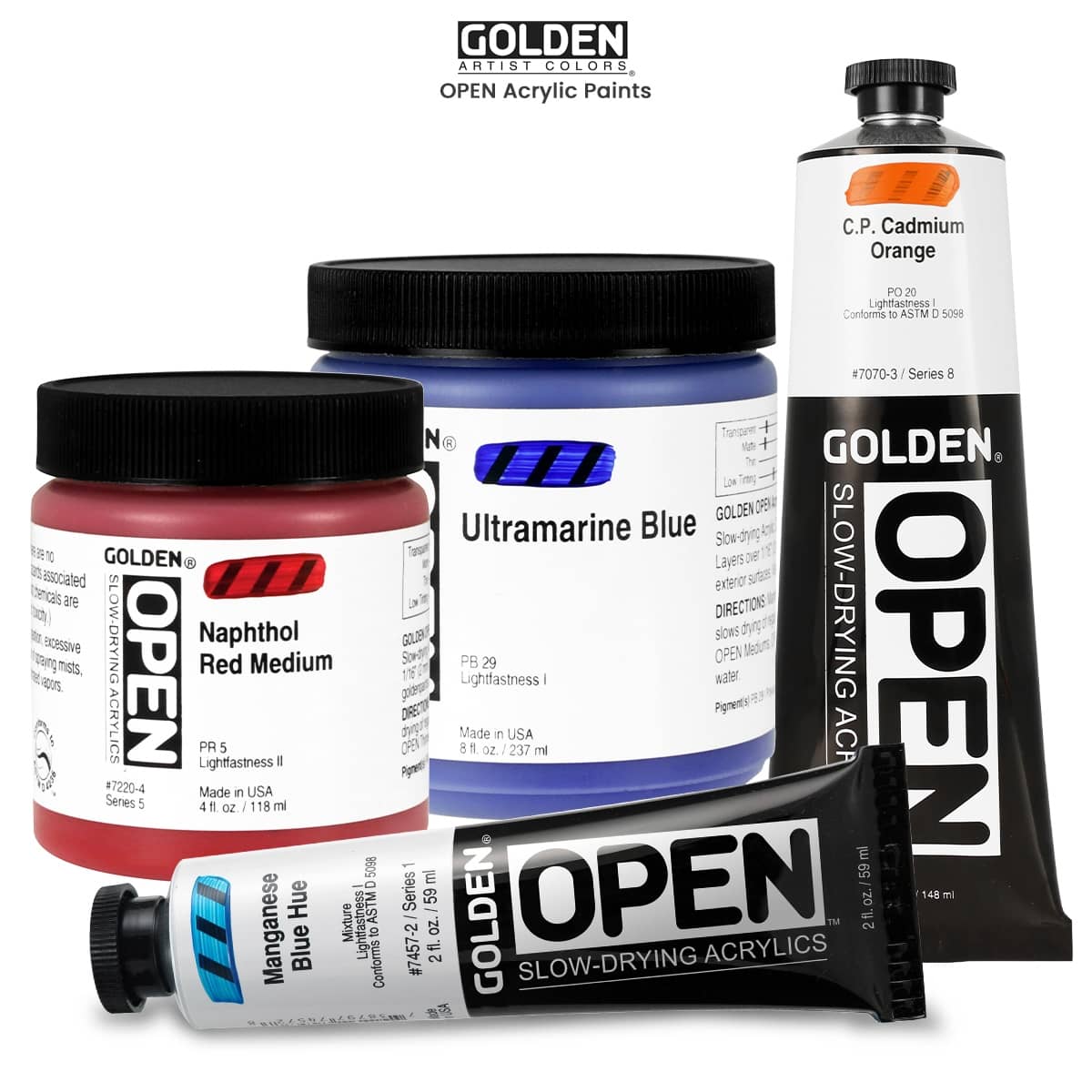 GOLDEN Open Acrylic Paints