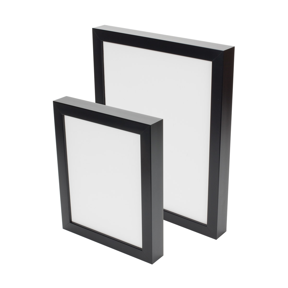 Gotham Black Deep Gallery Frames w/ Glazing & Backing