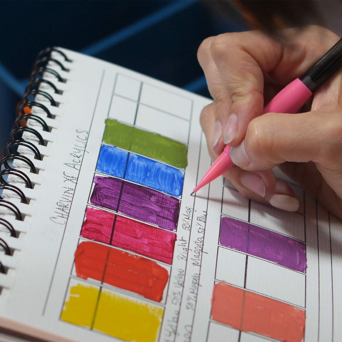 Painter's Color Diary - Easy Labeling