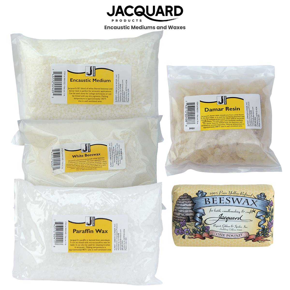 Jacquard Encaustic Medium, Beeswax & Damar Resin