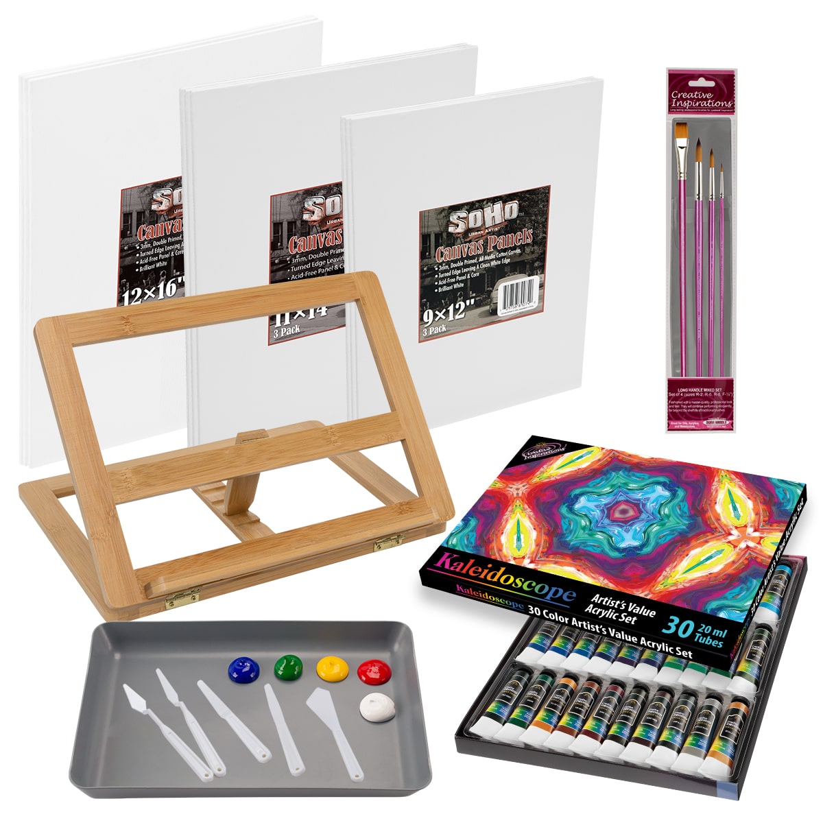 Kaleidoscope Acrylic Starter Painting Bundle