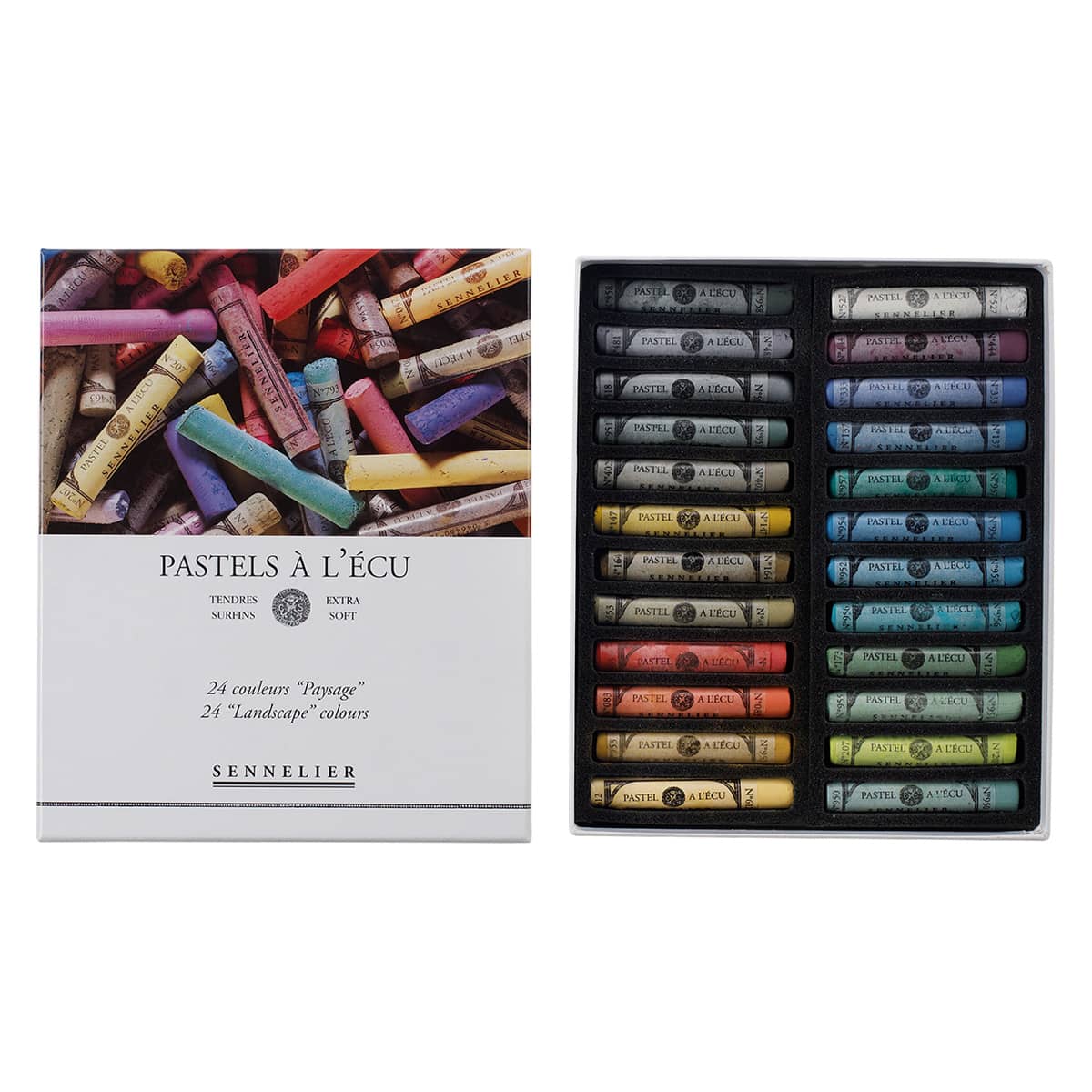 Sennelier Extra Soft Pastel Cardboard Box Set of 24 - Landscape Colors