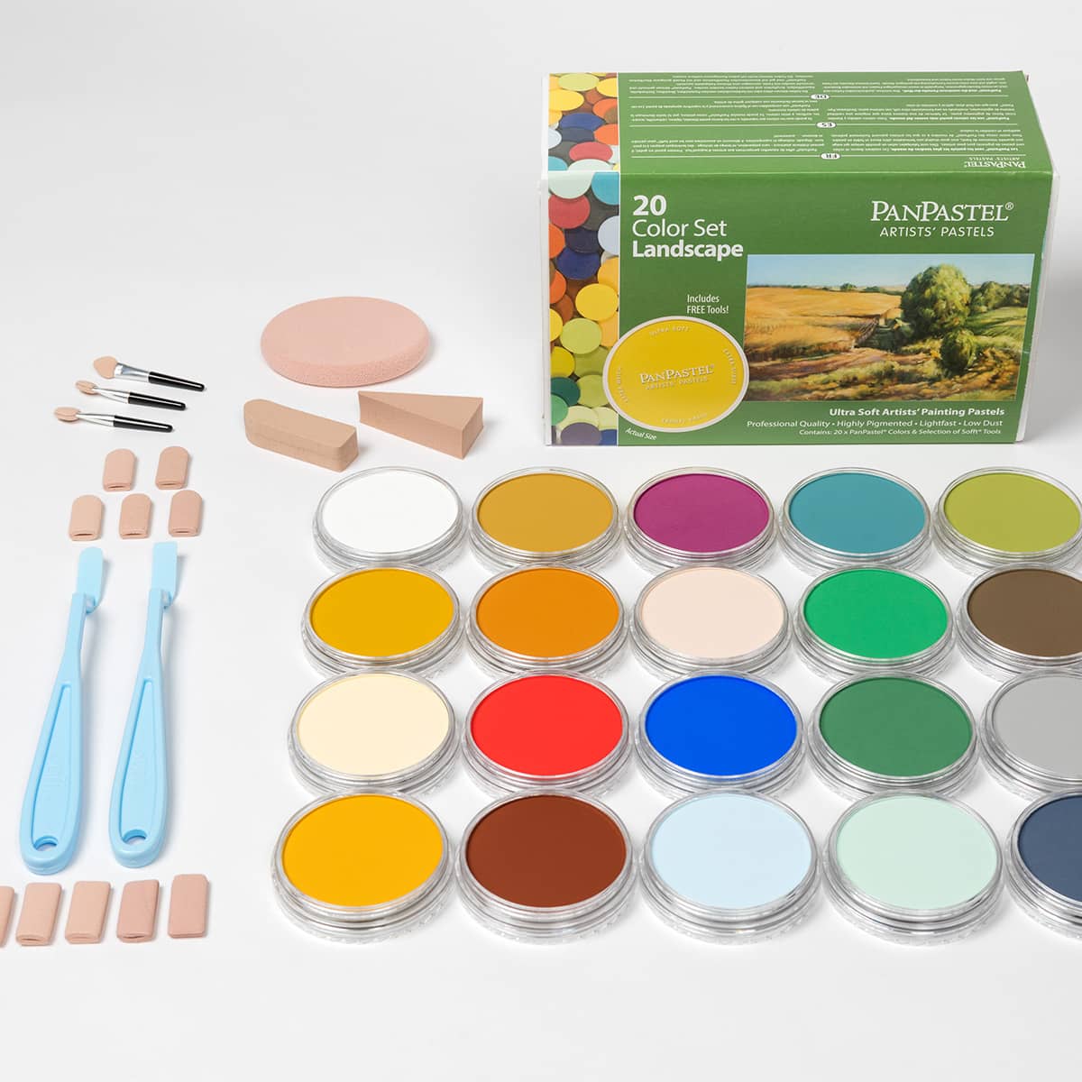 Sennelier Extra-Soft Pastel Wood Box Set of 100 Landscape Colors