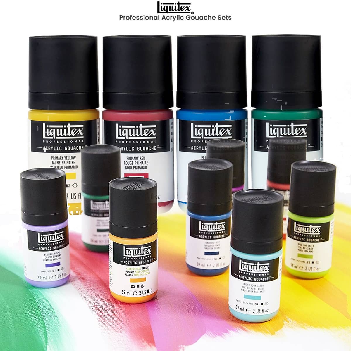 Colorful White Acrylic Paint Set - 12 Bottles 2oz Painting Art Acrylic  Paints, Enhancing Highlights and Depth for Artists, Students, and Craft