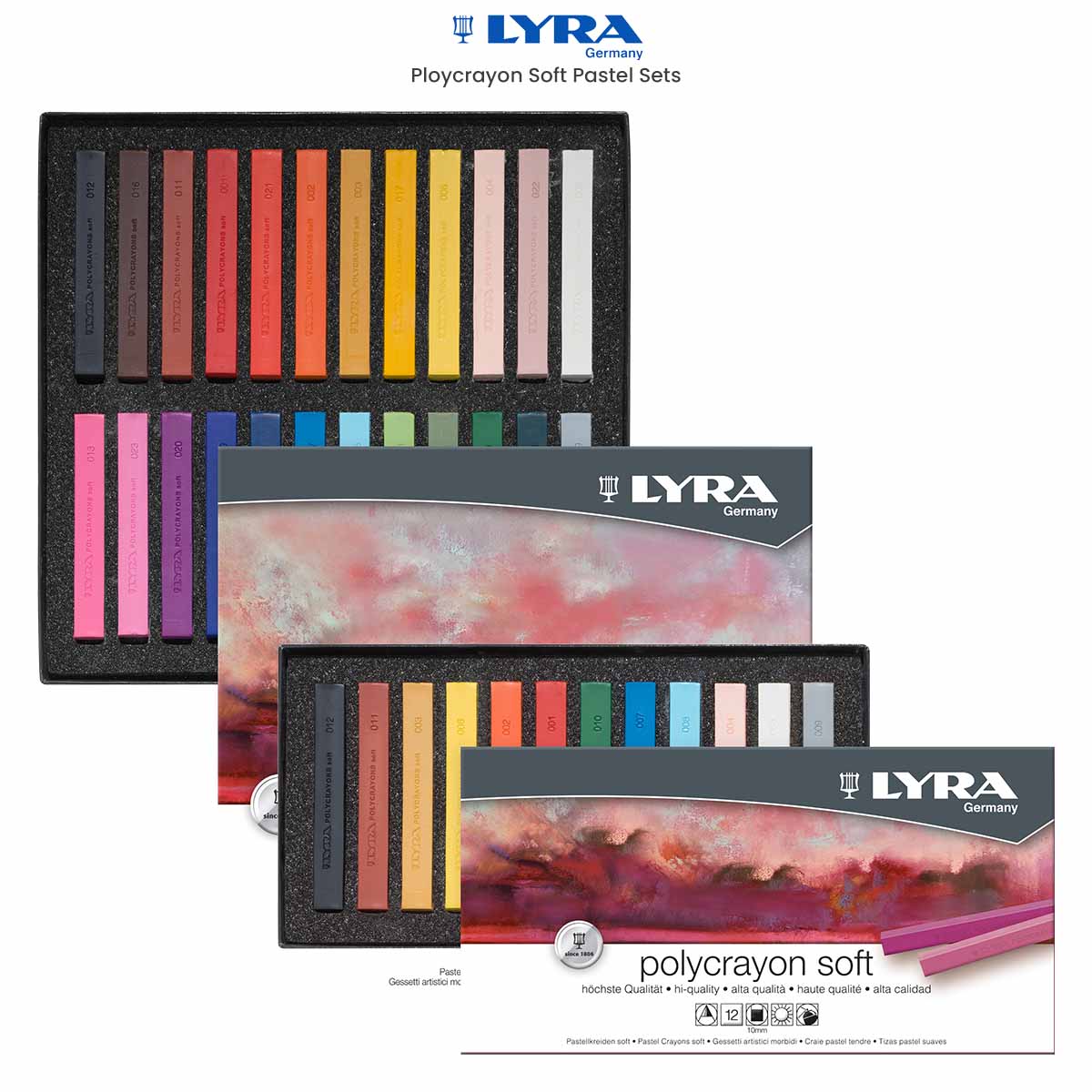 Lyra Polycrayon Soft Pastel Sets