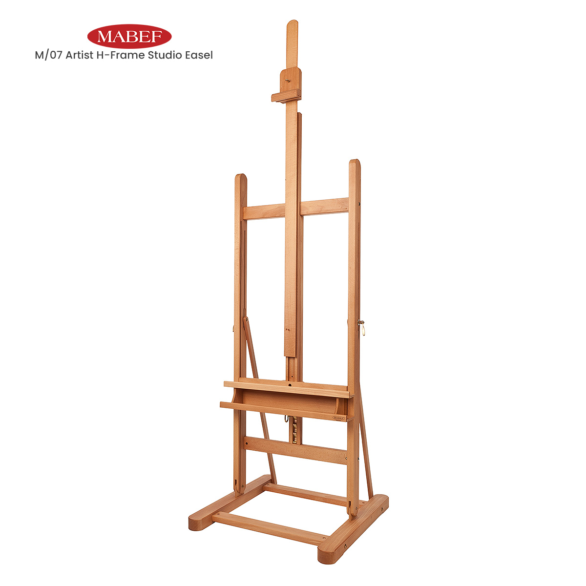 Creative Mark Da Vinci Multimedia Multi-Angle Convertible Wood Art Easel - Elm Wood Oil Finish 24x28 Base Footprint 70 H 34 Table Height