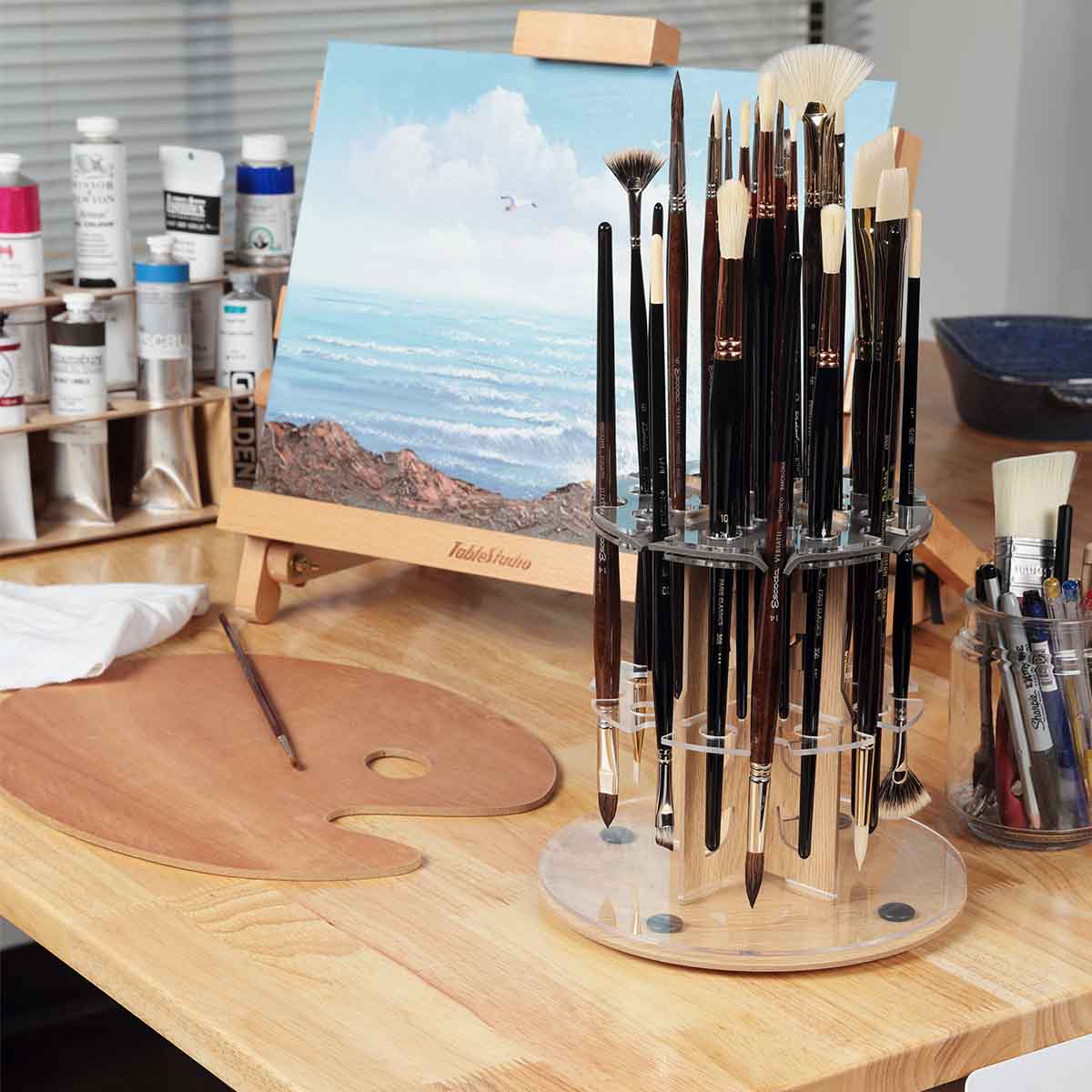 Mezzo® Artist Studio Rotating Brush Rack