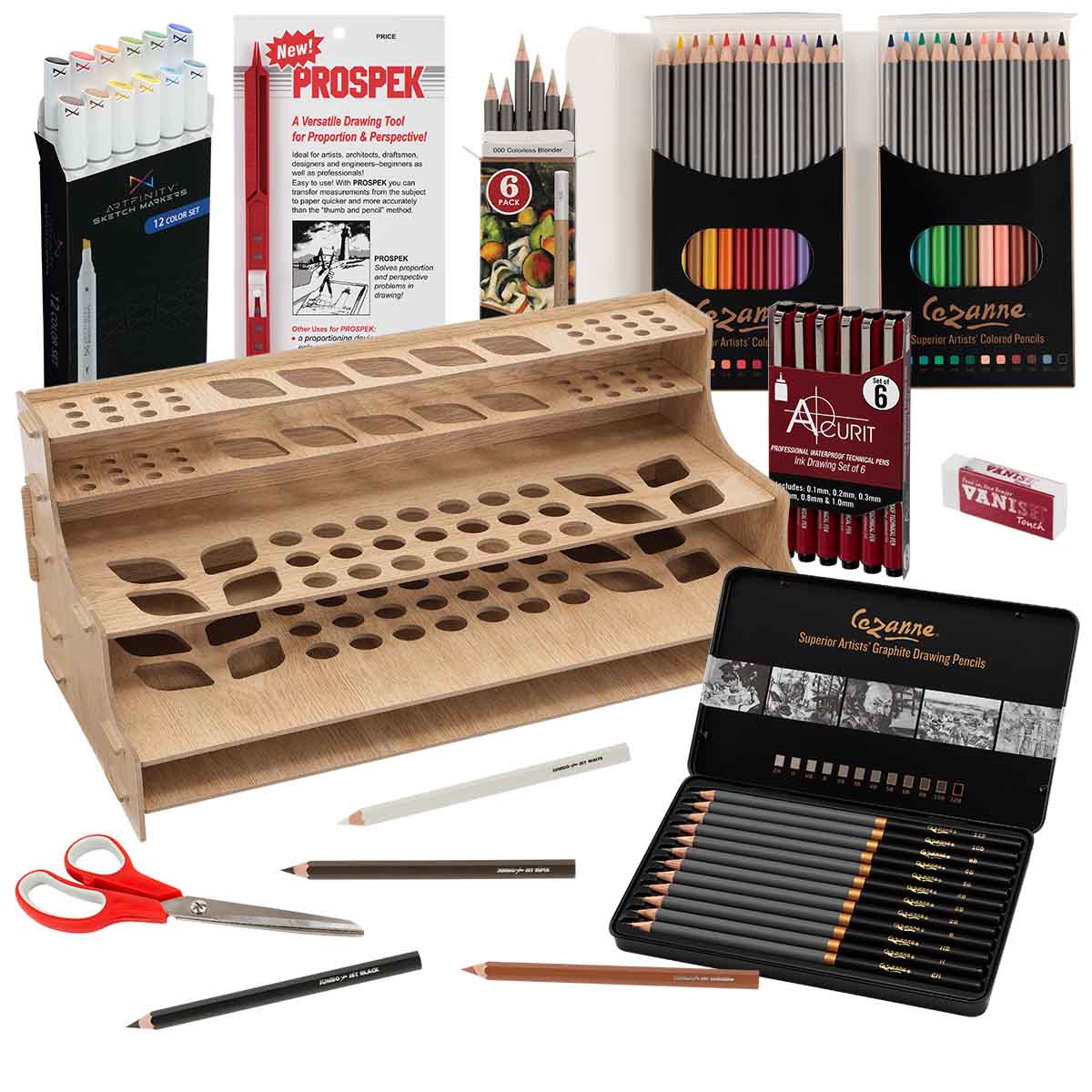 68pc. Mezzo Artist Complete Storage System Super Set