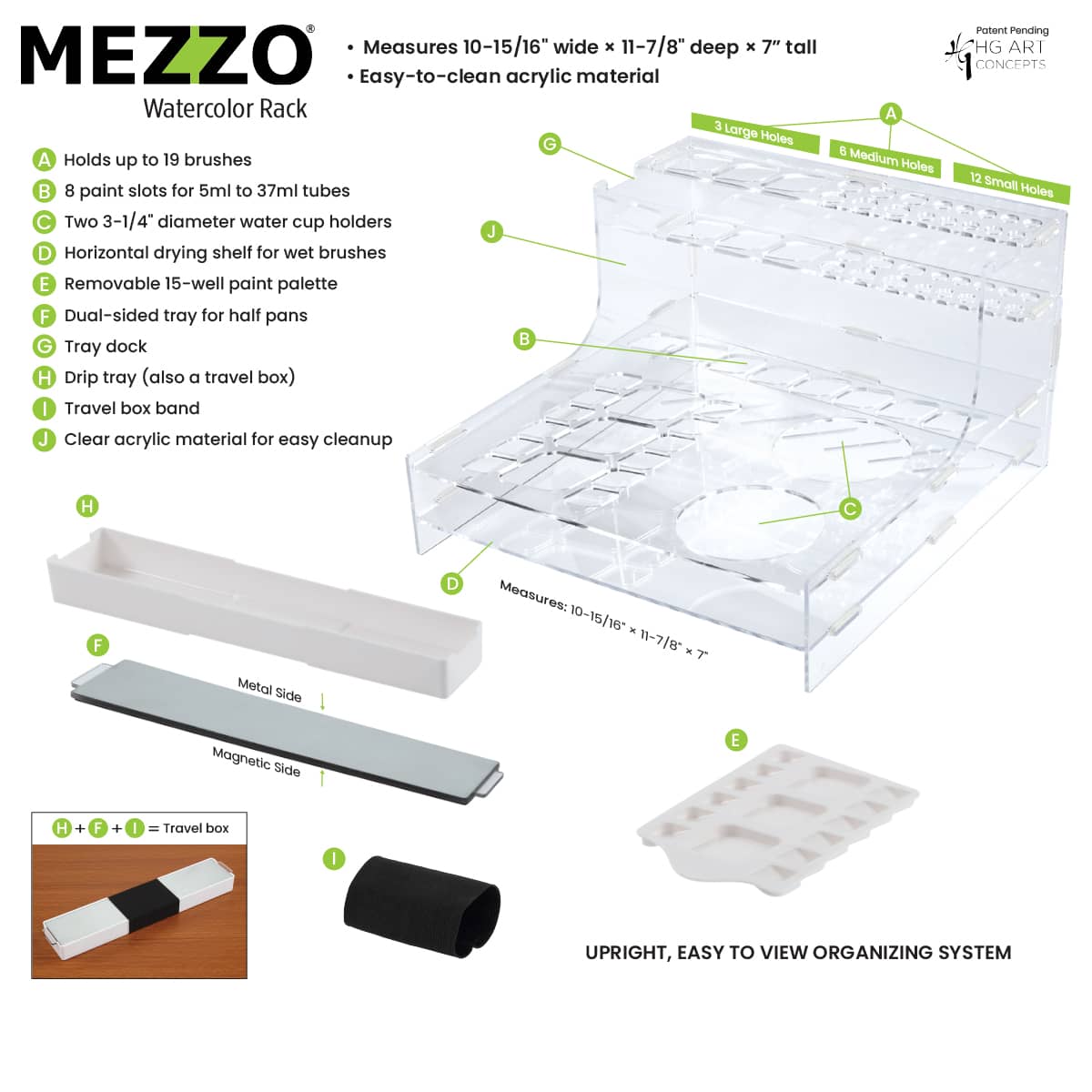Mezzo Watercolor Studio Painting Station info
