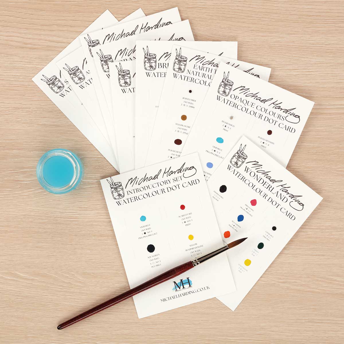 Michael Harding Artist Watercolour Dot Cards