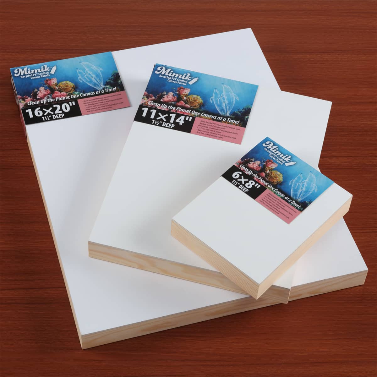 Mimik Recycled PET Cradled Canvas Panels