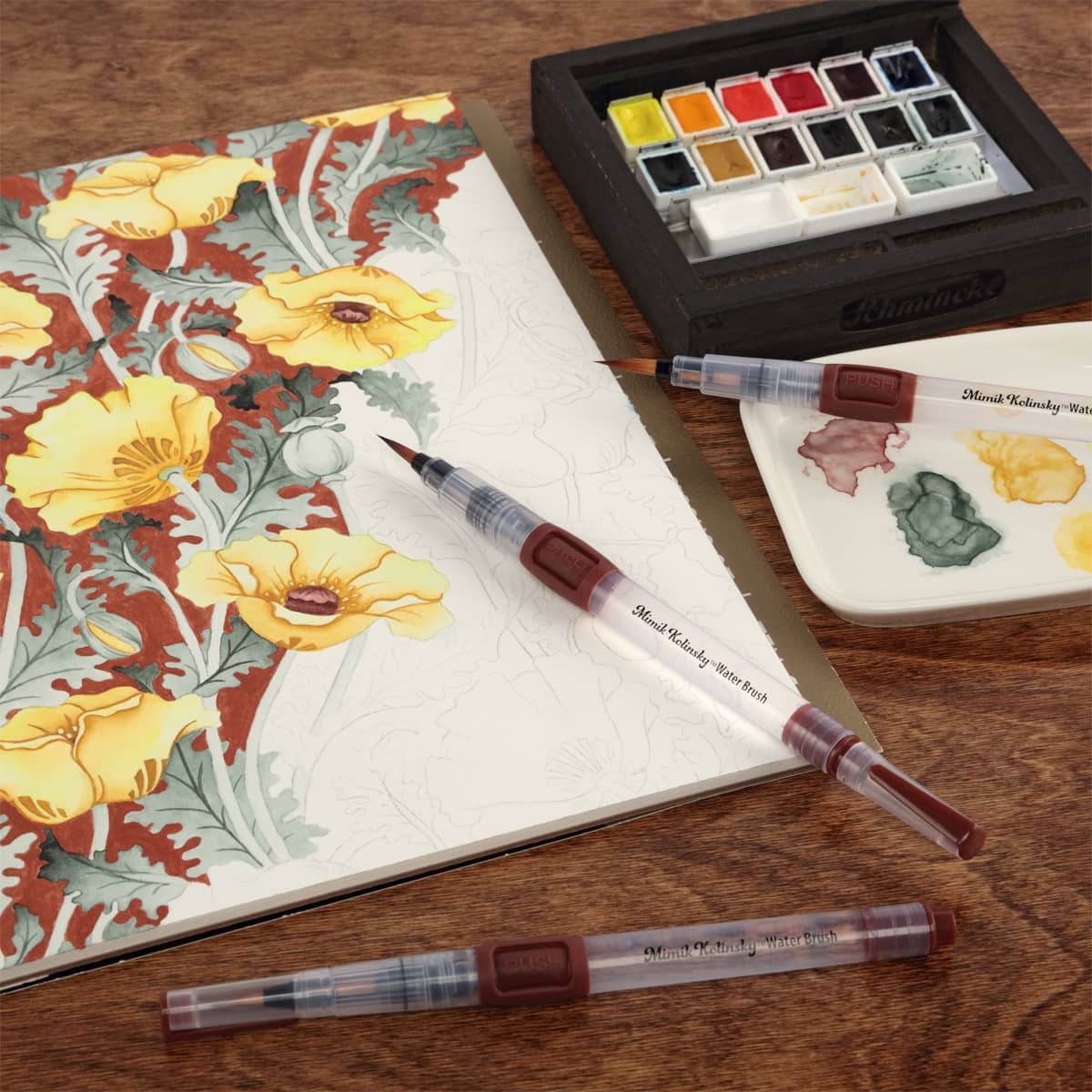 Mimik Kolinsky Synthetic Water Brushes