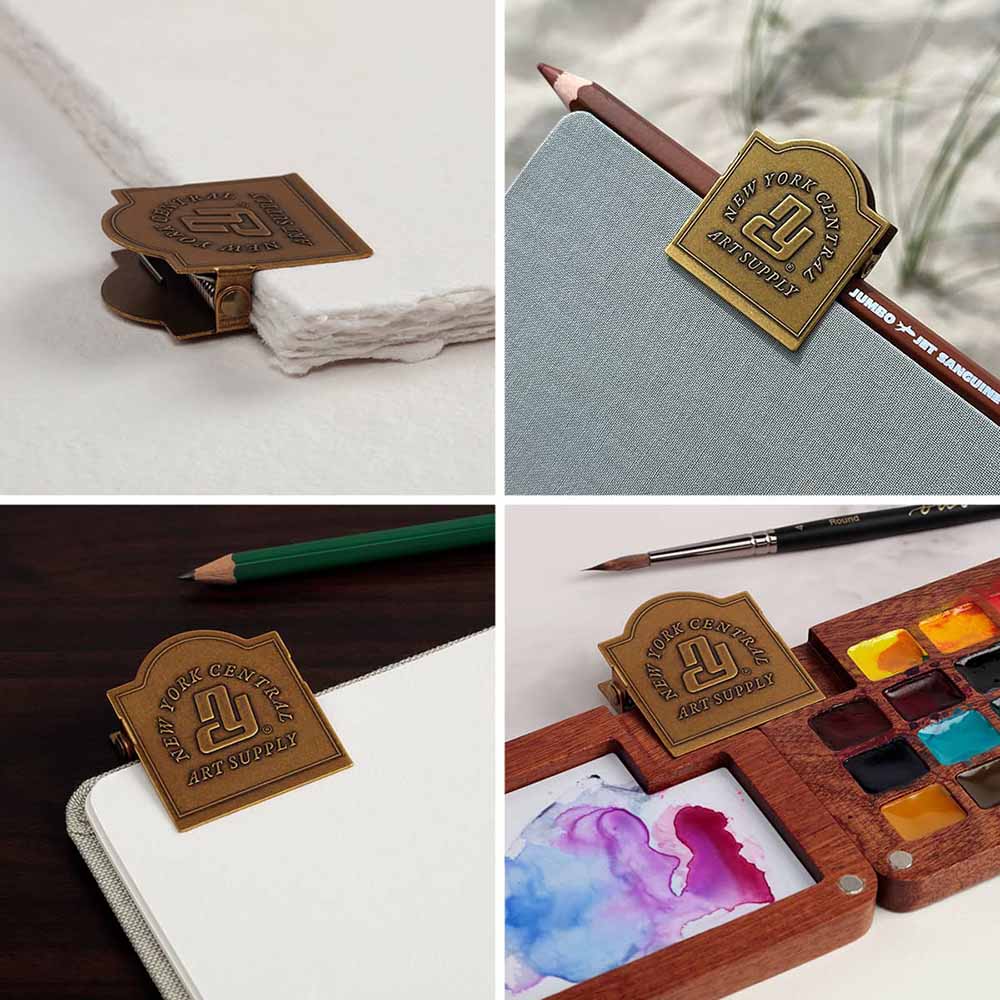 New York Central Brass Binder Clip