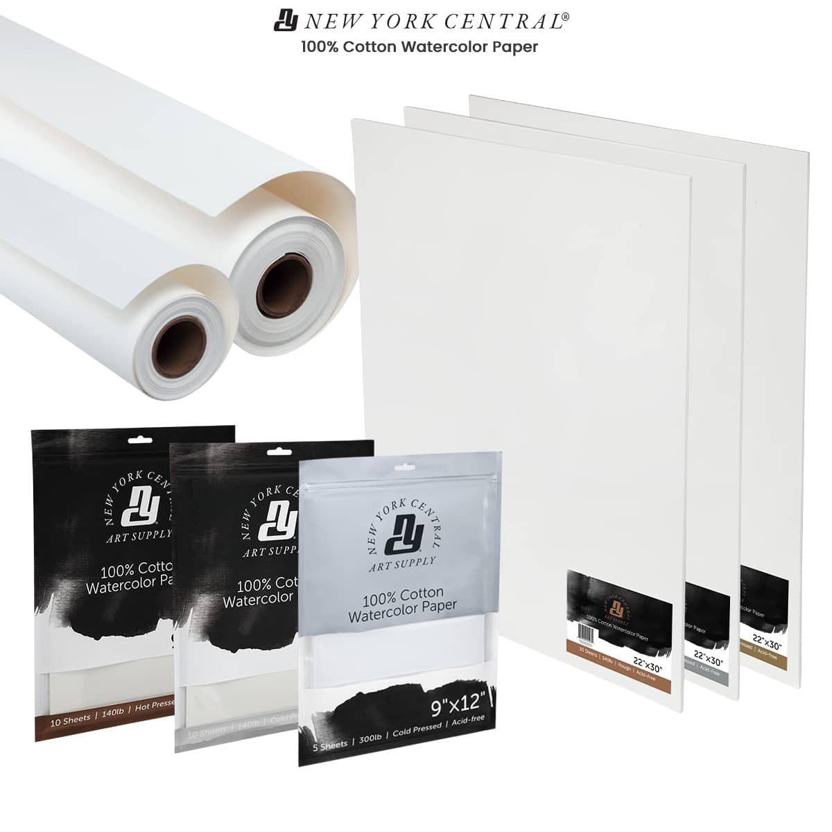 New York Central® 100% Cotton Watercolor Paper Packs