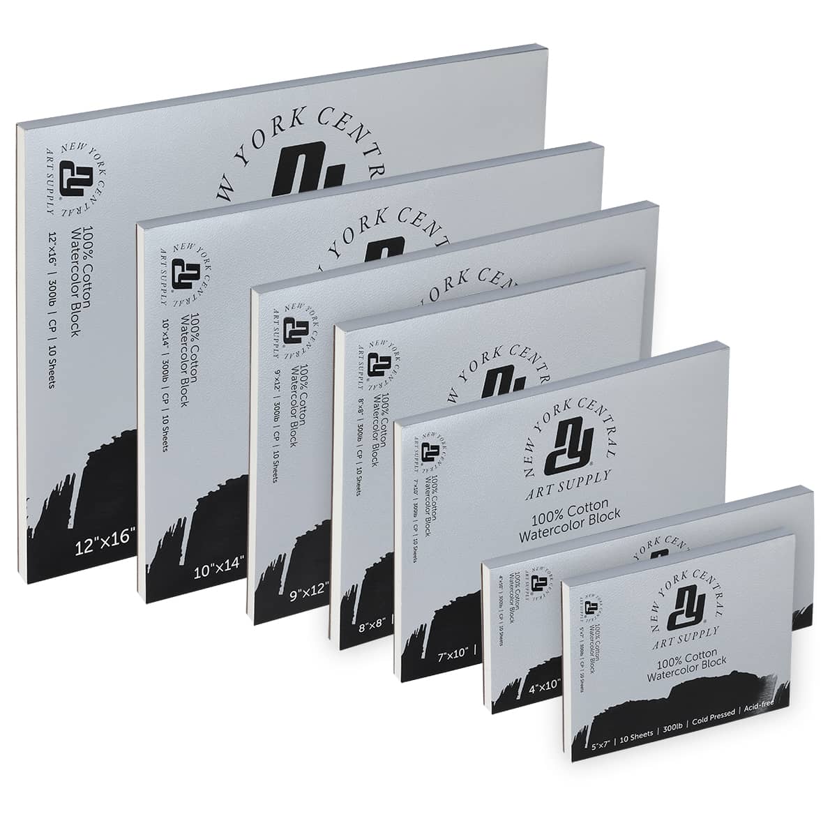 New York Central Watercolor 300lb Cold Press Paper Blocks