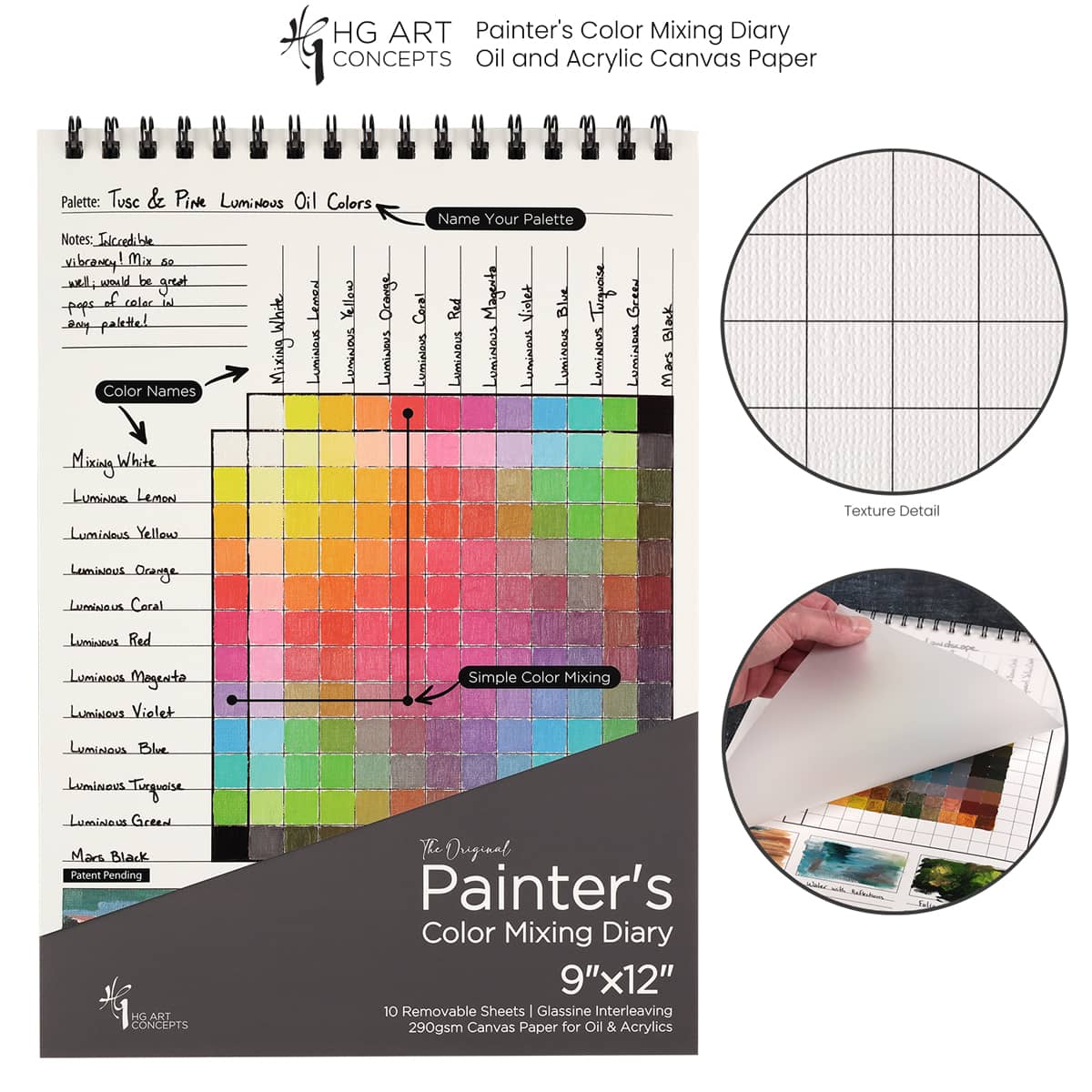 Painter's Color Mixing Diary® Oil & Acrylic