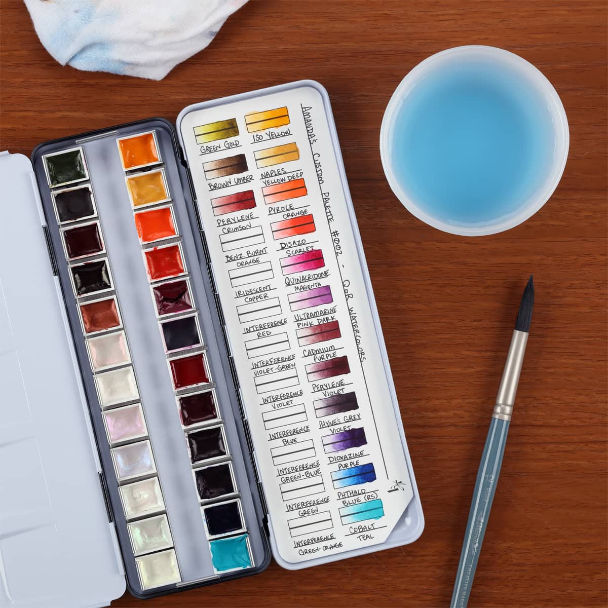 Painter's Color Diary Watercolor Swatch Cards - 140 lb Hot Press