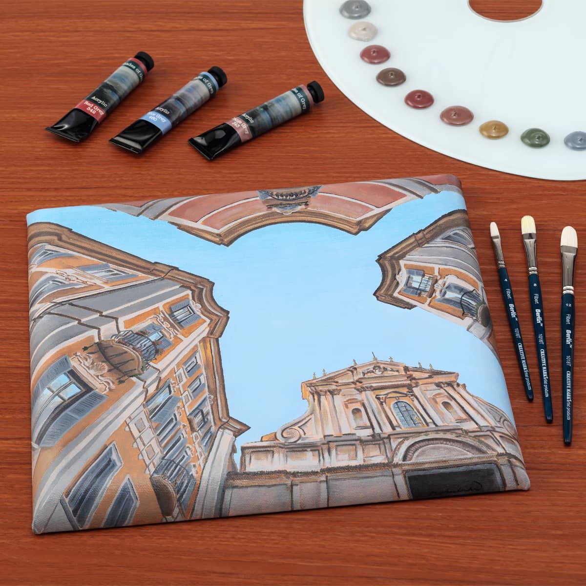 Paramount Contour Stretched Canvas Square