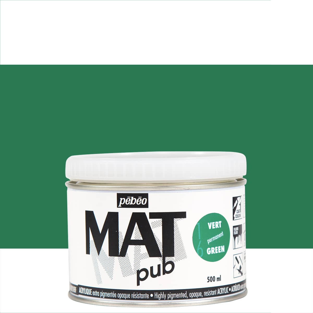 artPOP! Heavy Body Acrylic Paint - Olive Green, 120 ml Pouch 