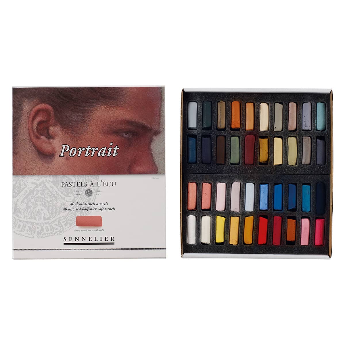 Sennelier Extra Soft Pastel Half-Stick Set of 40 - Portrait Colors