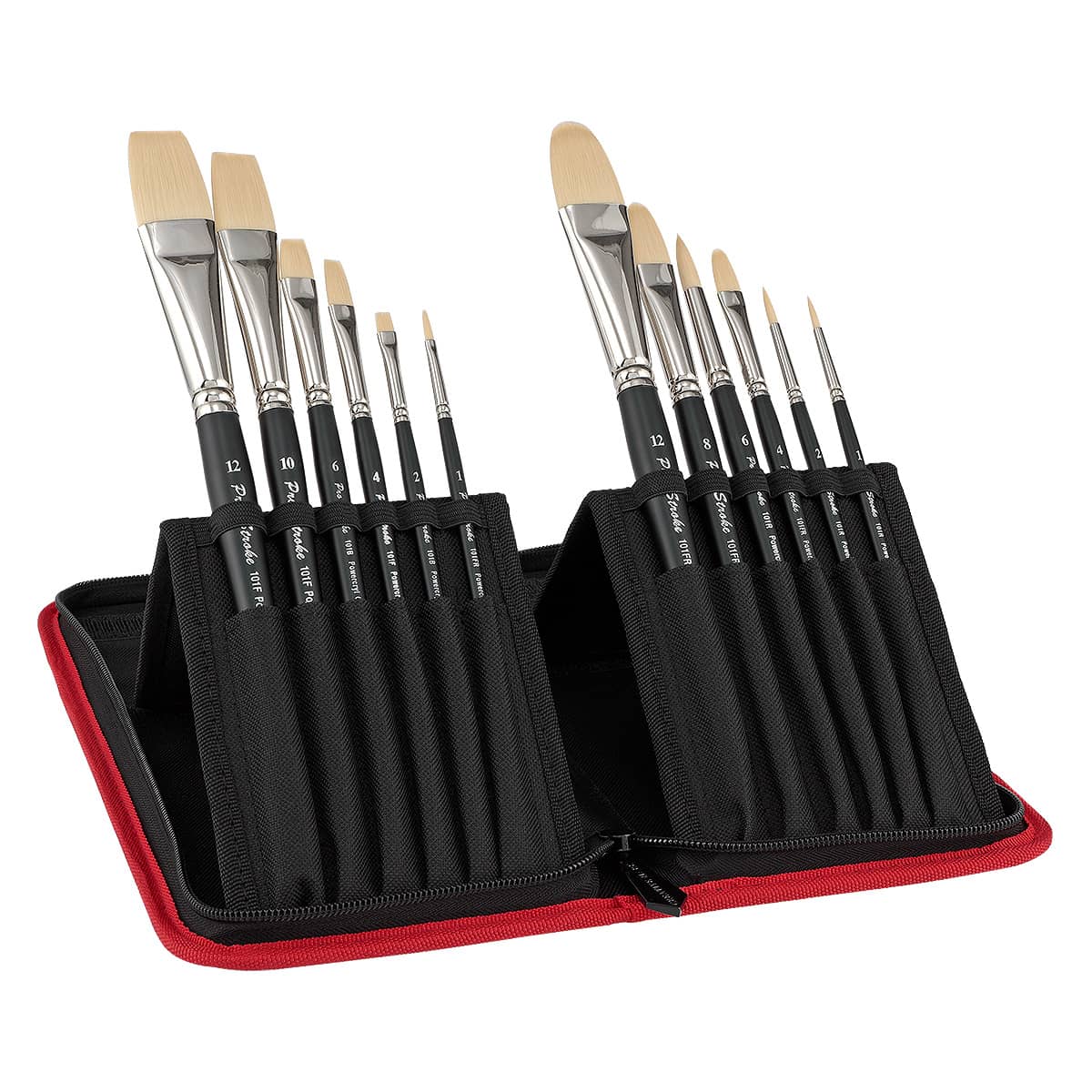 Pro-Stroke Powercryl Short Handle Brush Set of 12