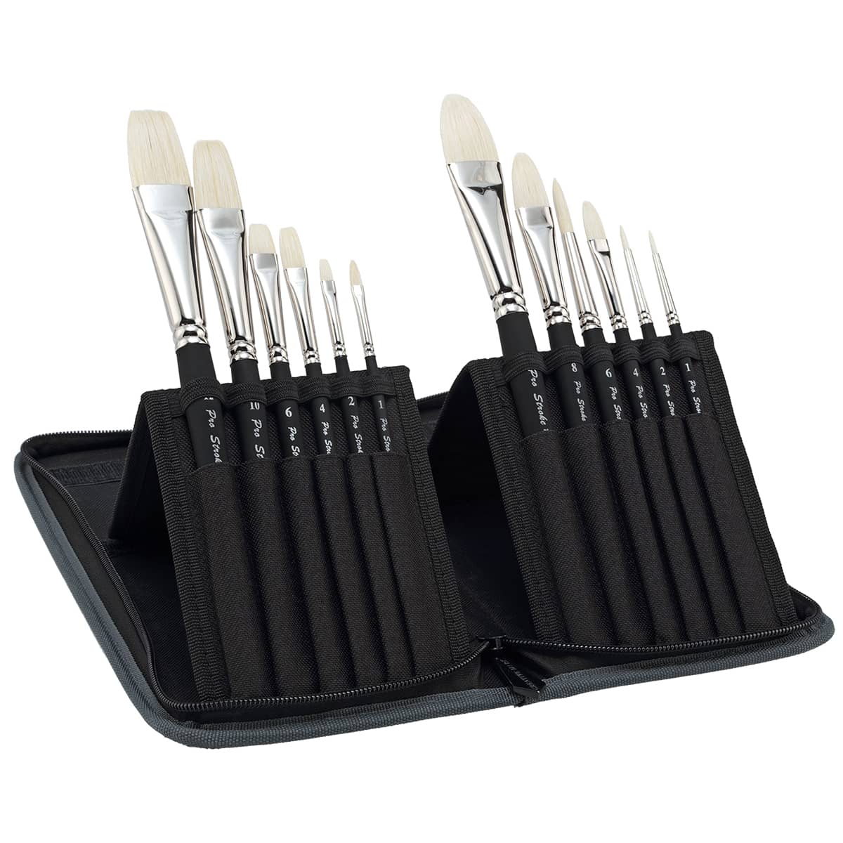 Pro Stroke Premium White Bristle Brush Sets